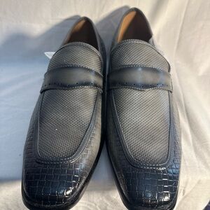 Miralto Men Slip On Dress Shoes Loafers Gray Size 10.5 New